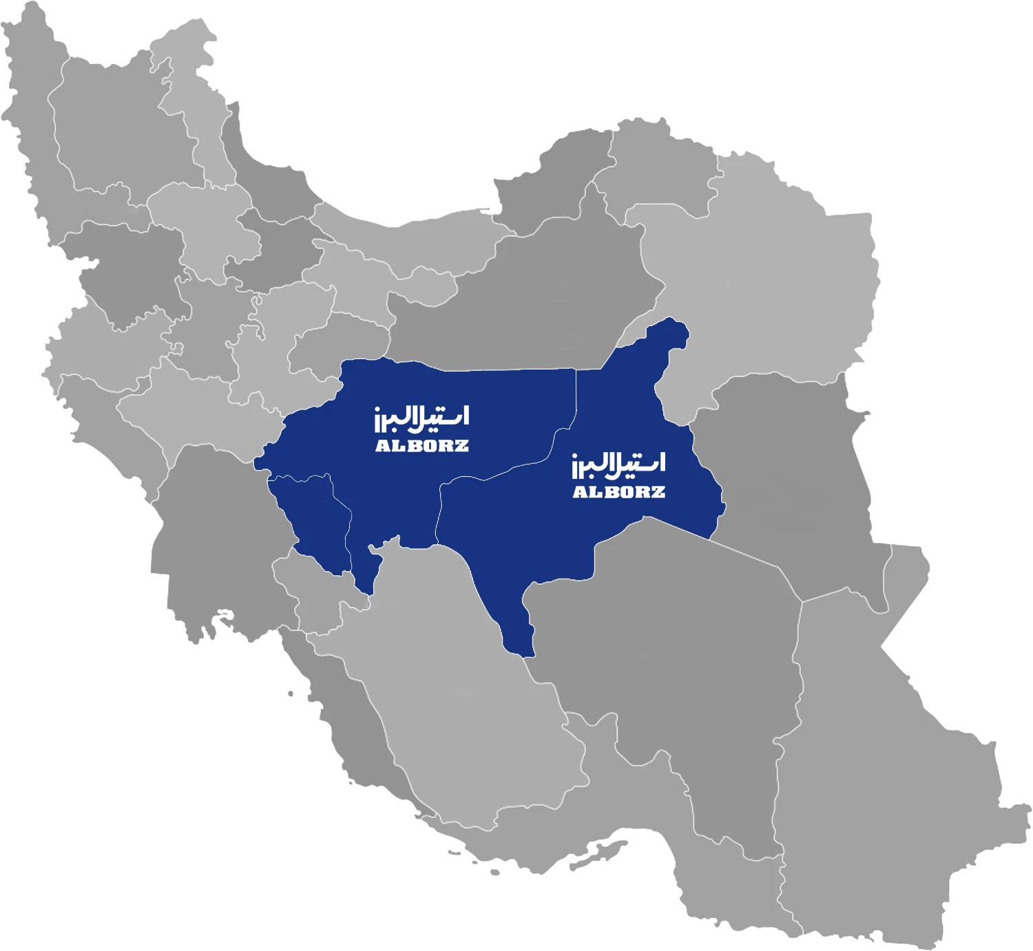 نقشه نمایندگی انحصاری استیل البرز