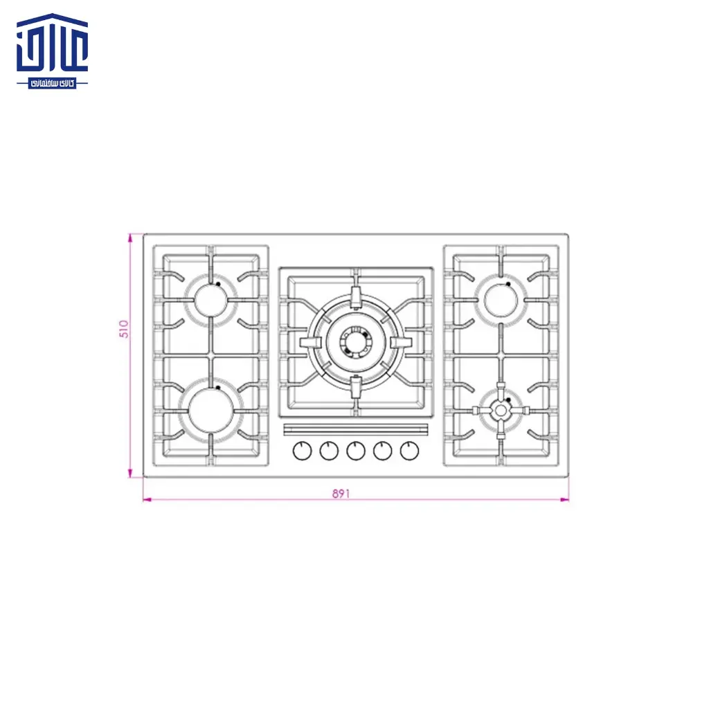 518-M-کن-گاز-5-شعله-استیل-3.webp
