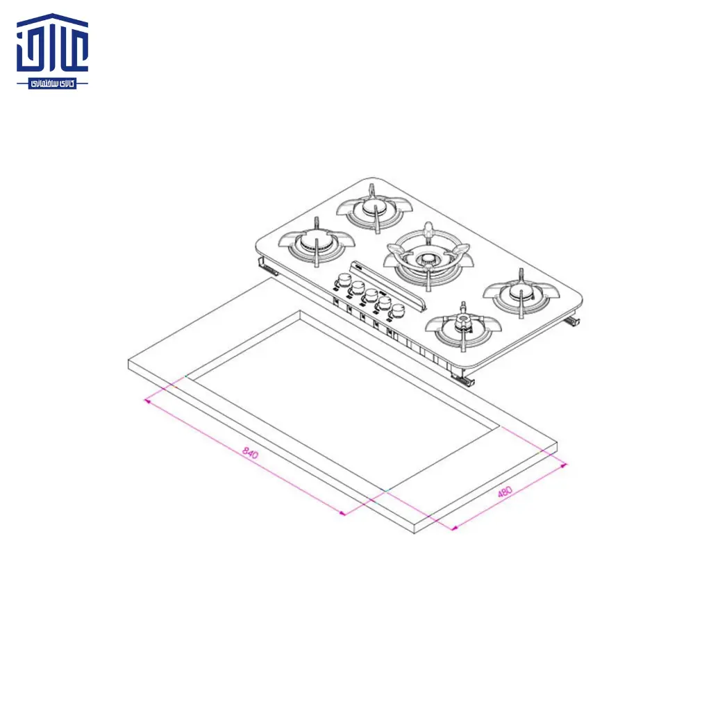 PARDIC-B-کن-گاز-5-شعله-مشکی-شیشه-3.webp