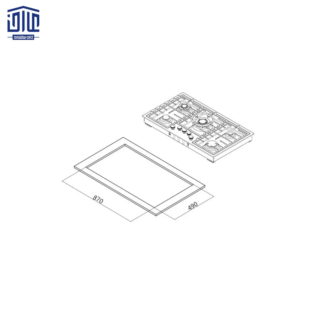 اجاق-گاز-استیل-کن-پنج-شعله-POLARIS-5.webp