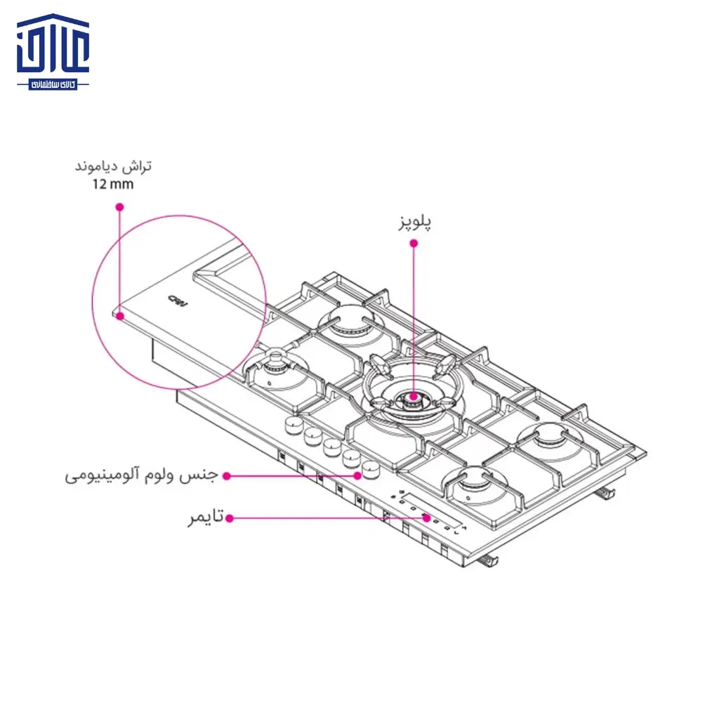 اجاق-گاز-پنج-شعله-شیشه-ای-کن-مشکی-IGT502-2.webp