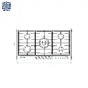 اجاق-گاز-رومیزی-شیشه-ای-مدل-rigel-کن،-5-شعله،-مشکی-3.webp