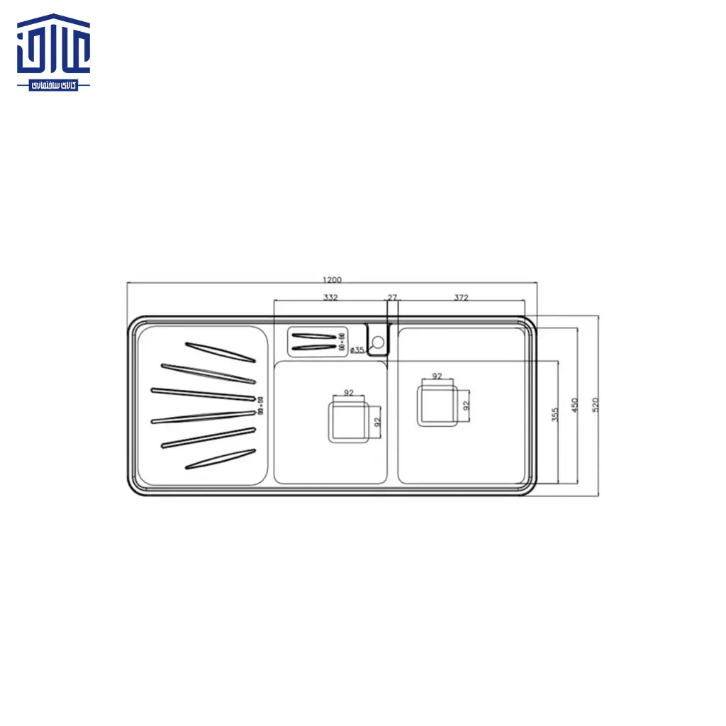 سینک-ظرفشویی-روکار-استیل-البرز-60×854-با-جا-مایع--درجه-2-4.webp