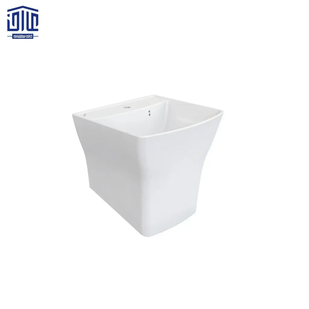 دستشویی نیم پایه مدل ورونیا چینی کرد،سایز 40*38