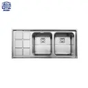 سینک ظرفشویی روکار فانتزی 60*761 درجه 2 استیل البرز