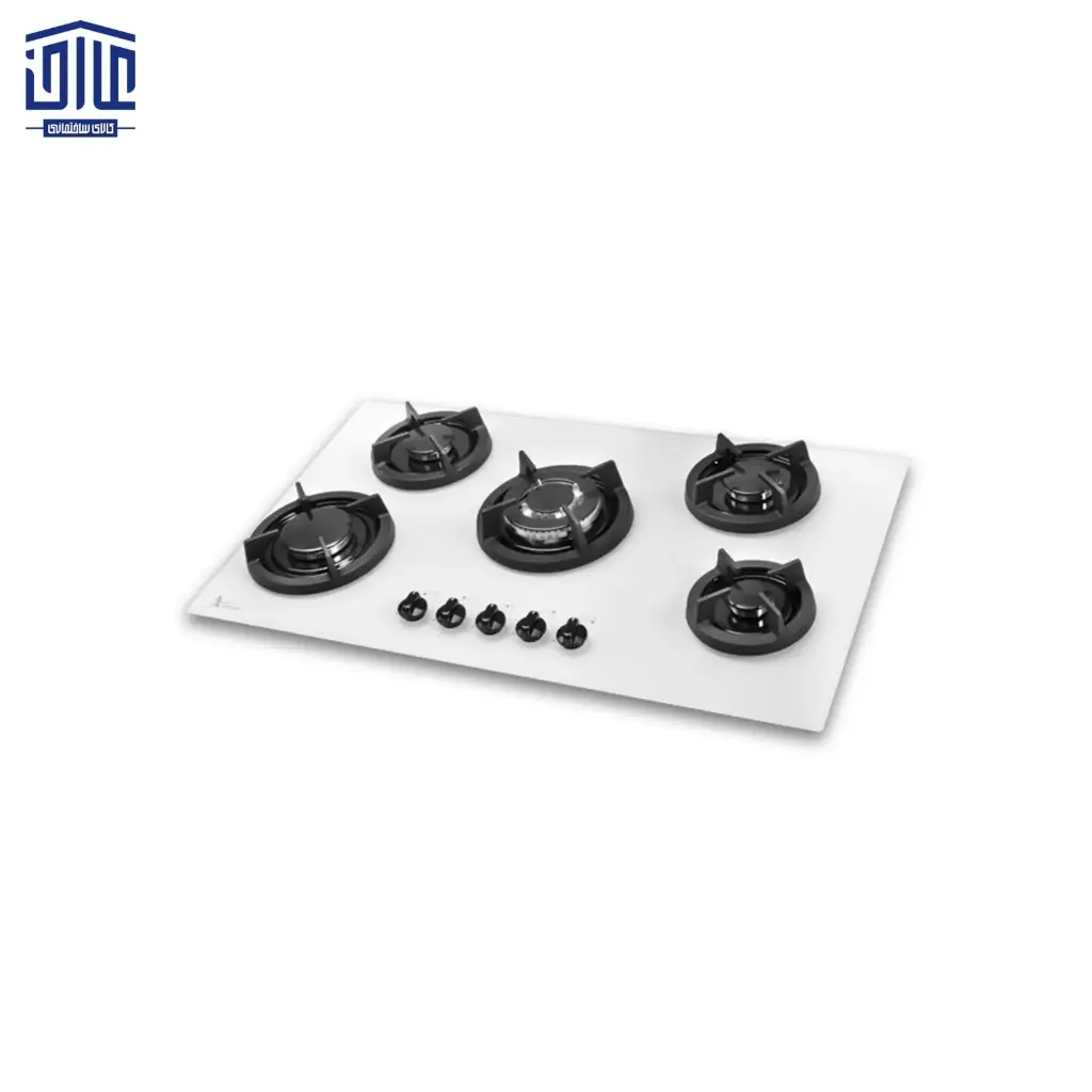 گاز شیشه 5 شعله سفید Gi142 اخوان
