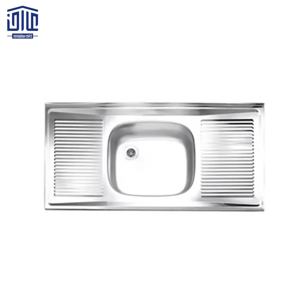 سینک تک لگنه لگن وسط ساحل، سایز 50.4×100،براق