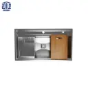 سینک توکار دوپله بدون شیر کن CN 304