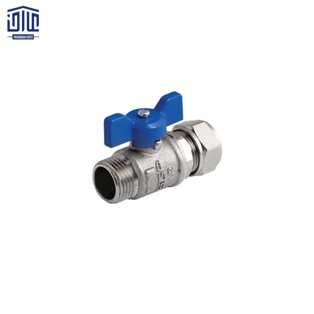 AN 35002 والو یک سر روپیچ کوپلی نیوپایپ،1/2*16 اینچ (دسته پروانه ای)