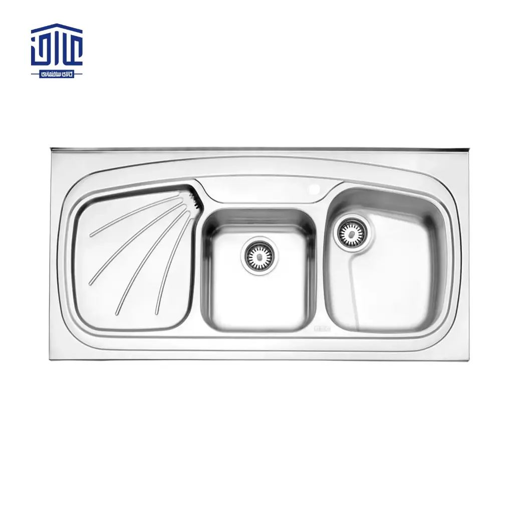[249004002] سینک ظرفشویی روکار 614.60 استیل البرز (لگن راست)