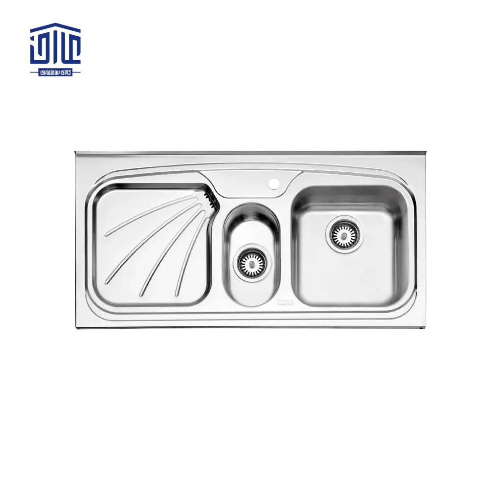 [249004005] سینک ظرفشویی 60×610 روکار استیل البرز (لگن راست)