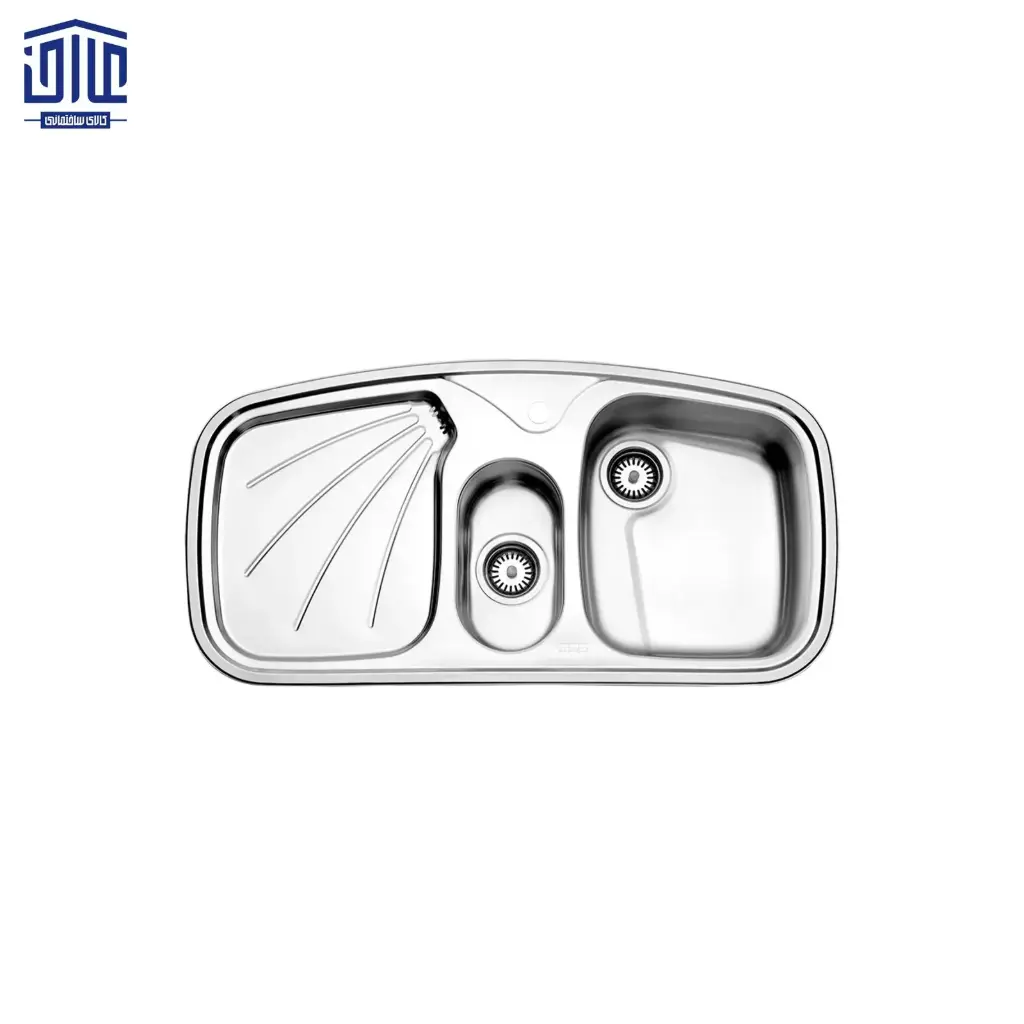 [249025027] سینک ظرفشویی روکار فانتزی استیل البرز 50*610 درجه 2 (لگن راست)