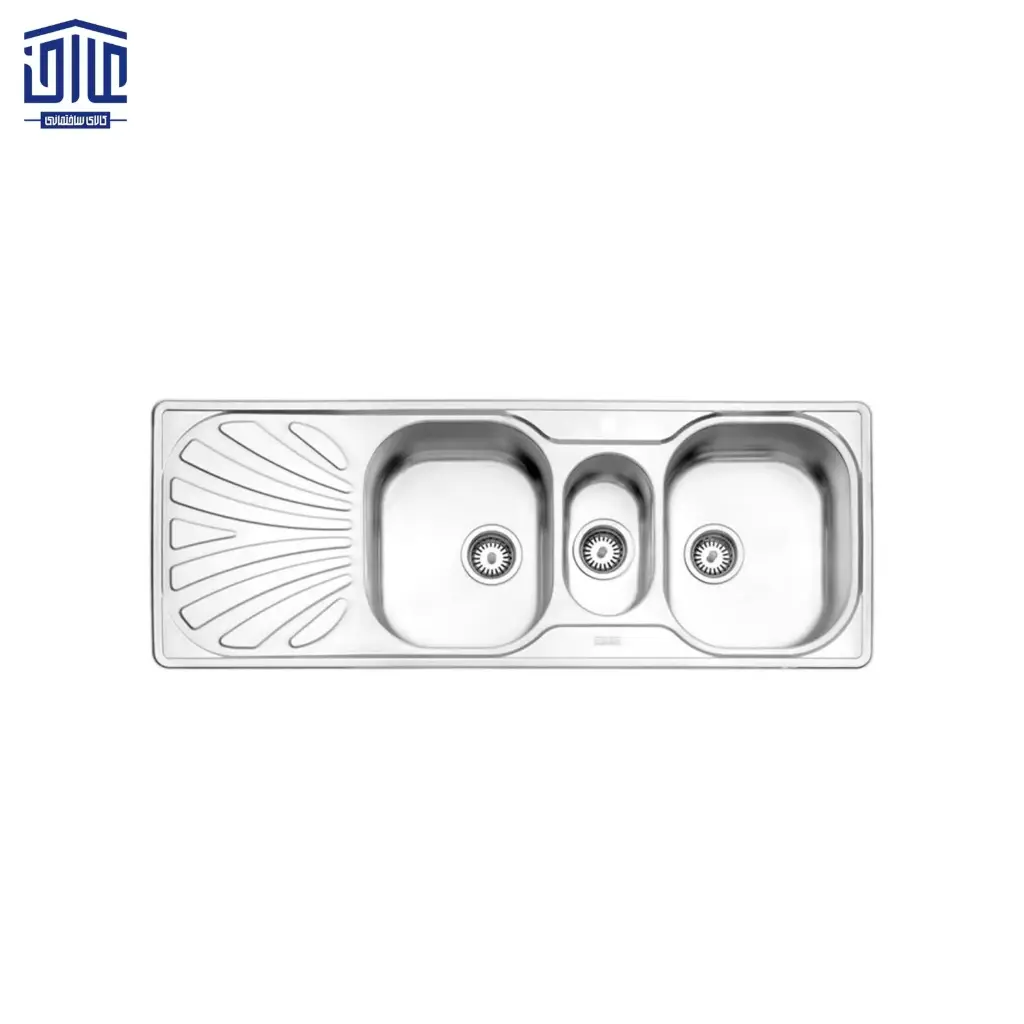 سینک ظرفشویی توکار 530 استیل البرز