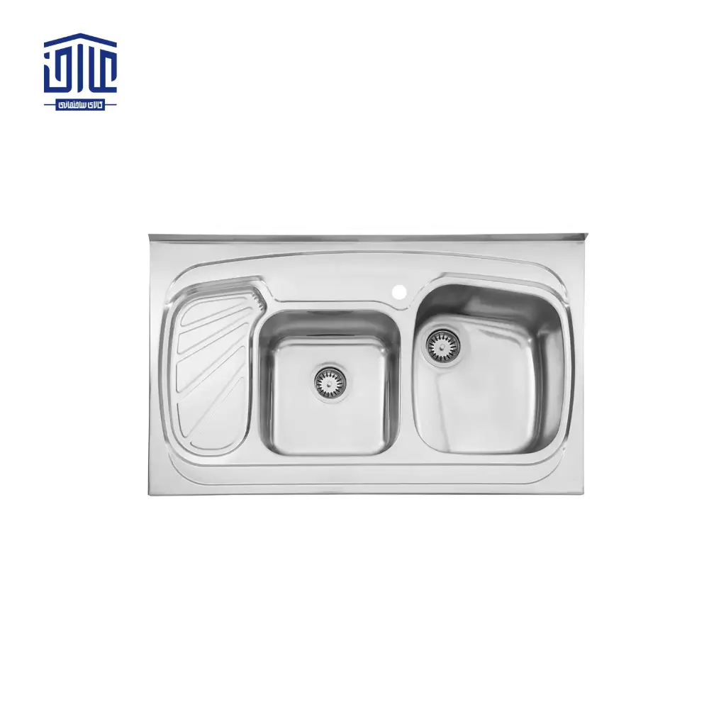 [249004014] سینک ظرفشویی روکار 611x60 استیل البرز (لگن راست)