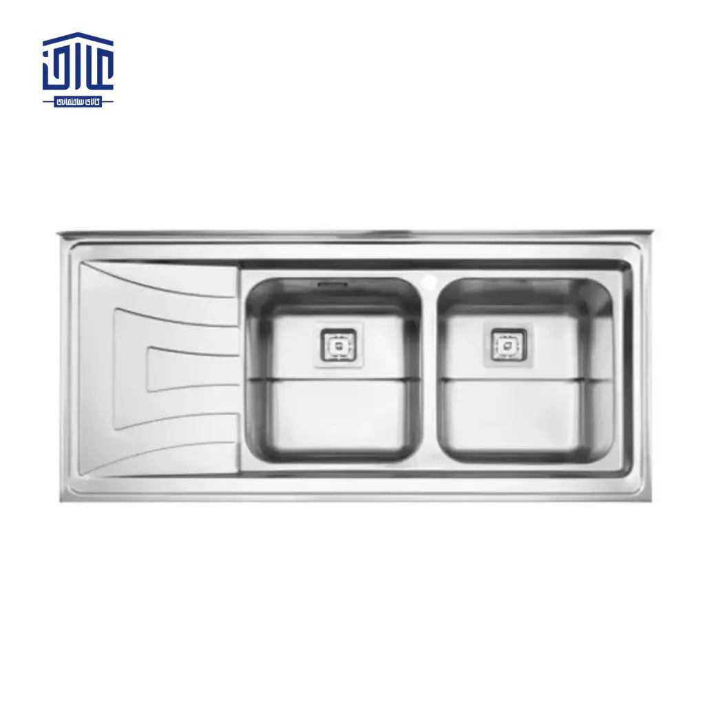 [249004019] سینک ظرفشویی روکار 725x60 استیل البرز (لگن راست)