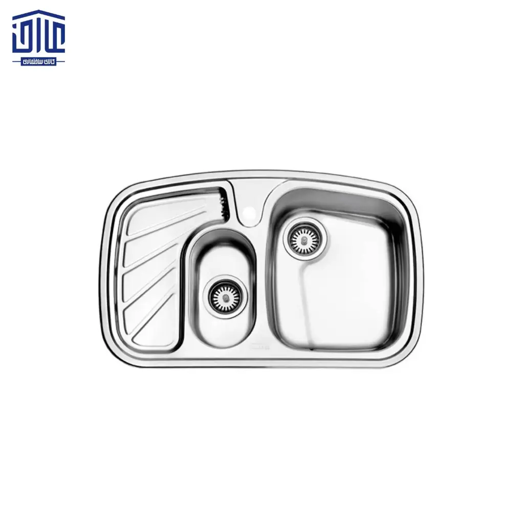 سینک ظرفشویی توکار 608 استیل البرز