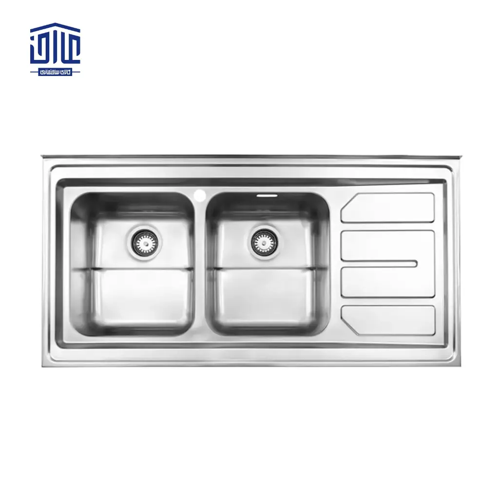 سینک ظرفشویی روکار 763x60 استیل البرز