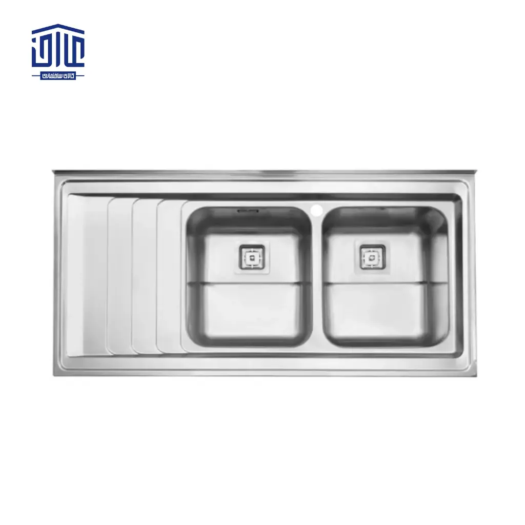 [249004056] سینک ظرفشویی روکار 734x60 استیل البرز (لگن راست)