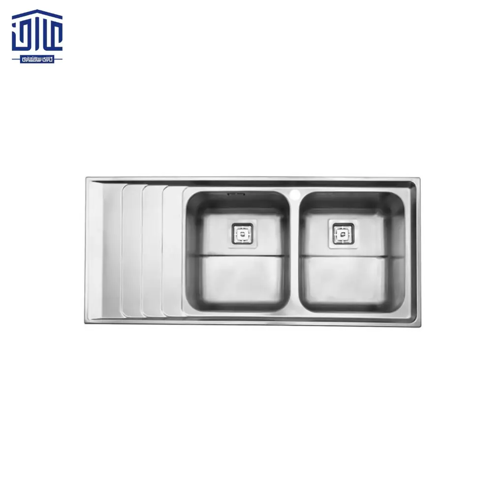 [249005044] سینک ظرفشویی توکار 734 استیل البرز (لگن راست)