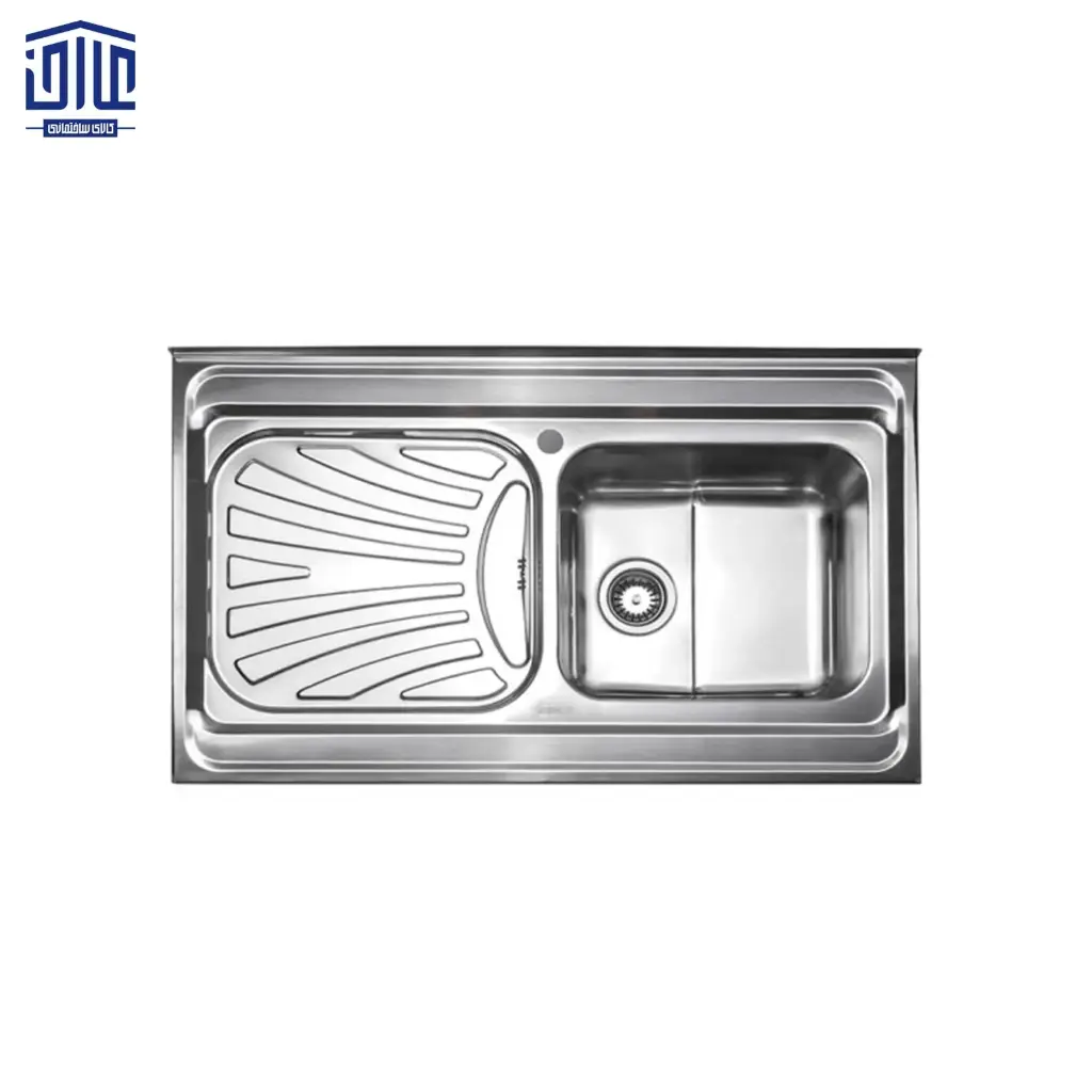 سینک ظرفشویی روکار 60×711 استیل البرز درجه 2