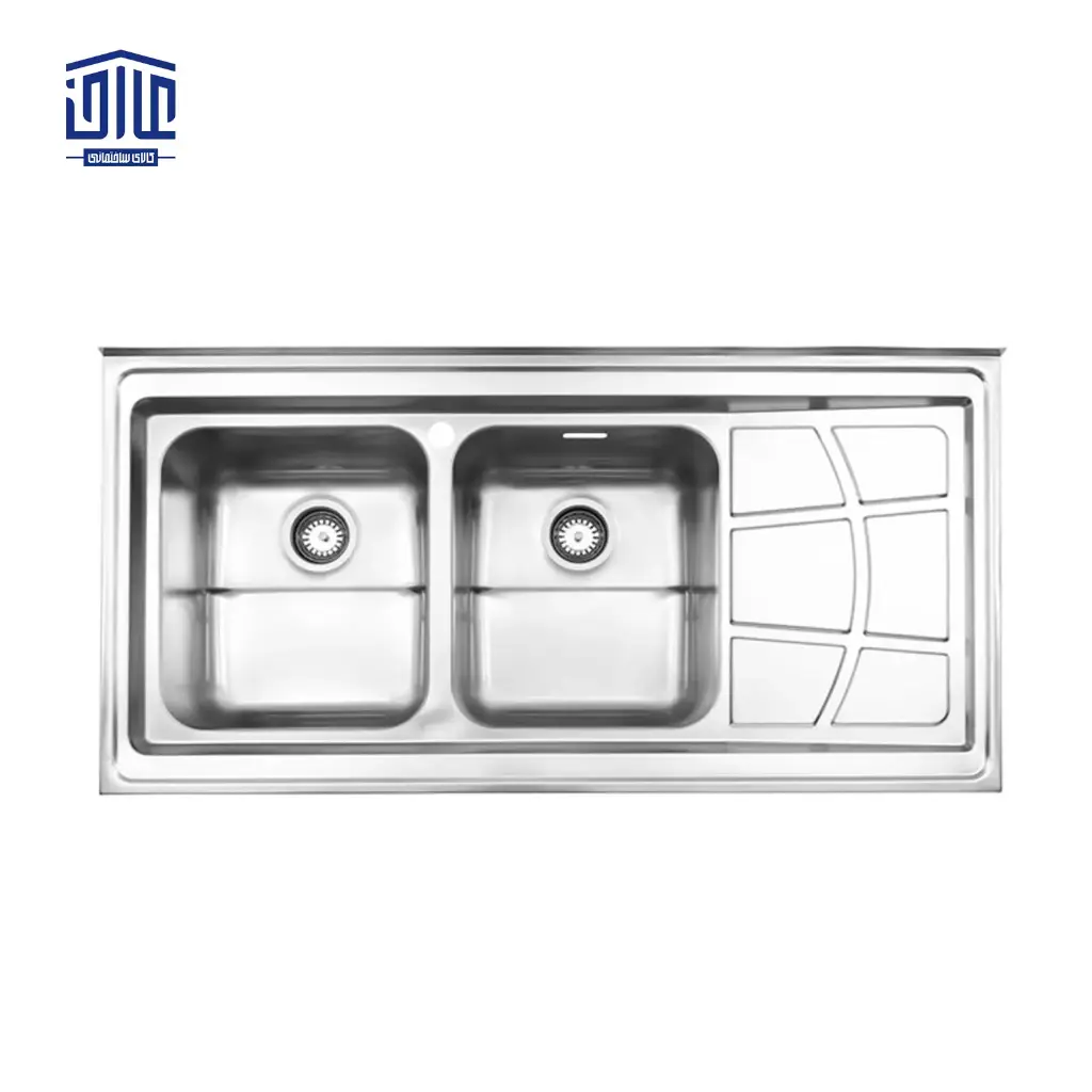 سینک ظرفشویی روکار 762x60 استیل البرز
