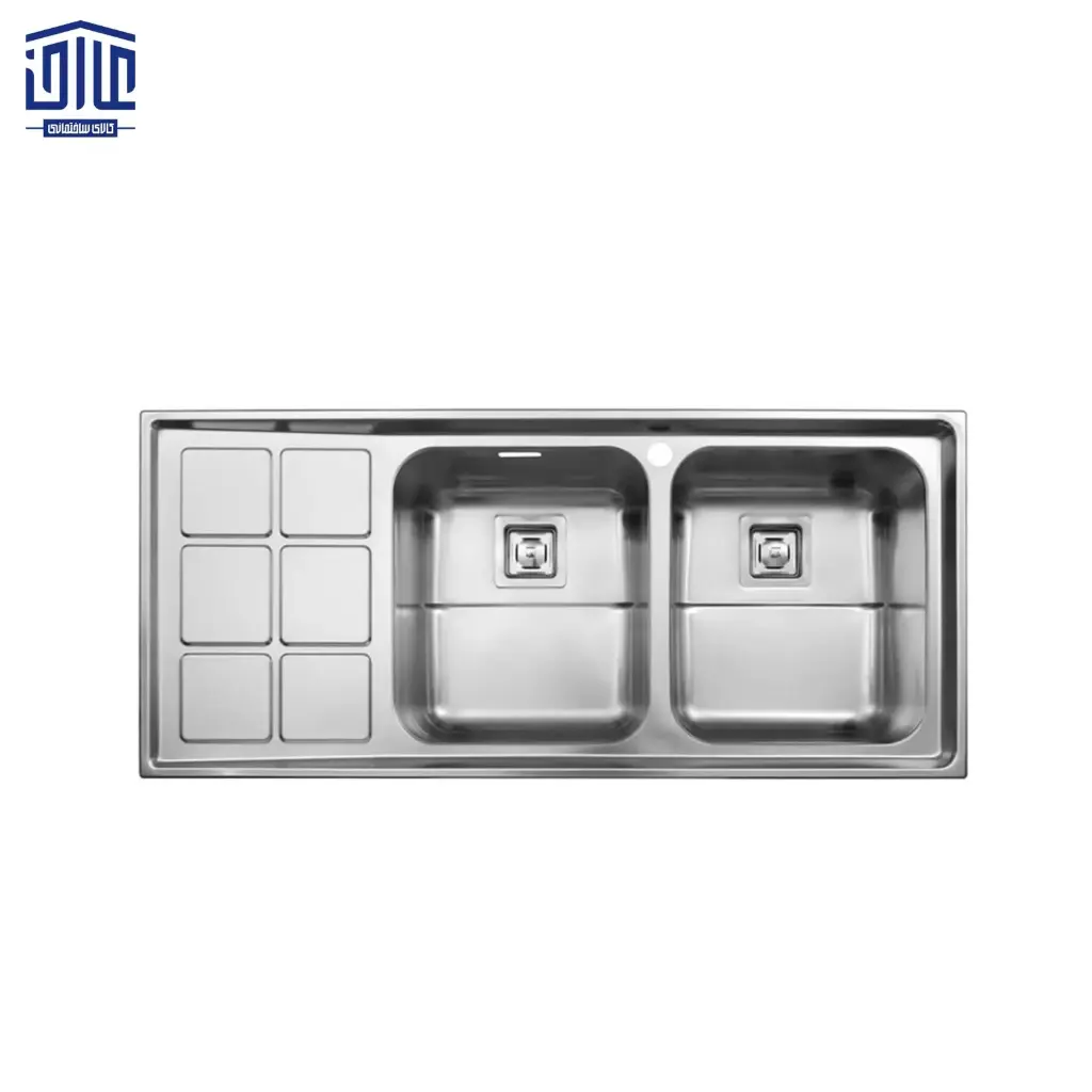 [249005052] سینک ظرفشویی توکار 761 استیل البرز (لگن راست)