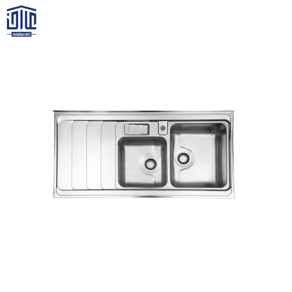 [249004075] سینک ظرفشویی روکار 816x60 استیل البرز (لگن راست)