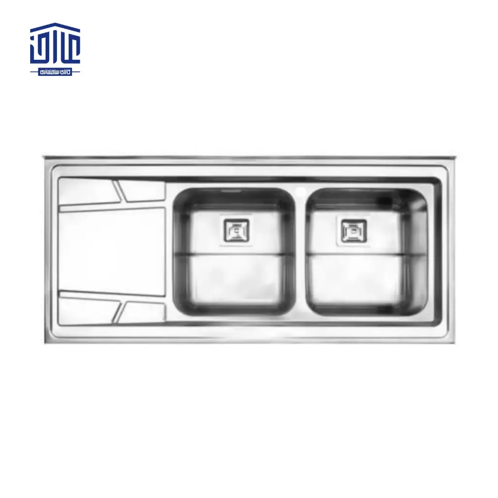 [249004076] سینک ظرفشویی روکار 738x60 استیل البرز (لگن راست)