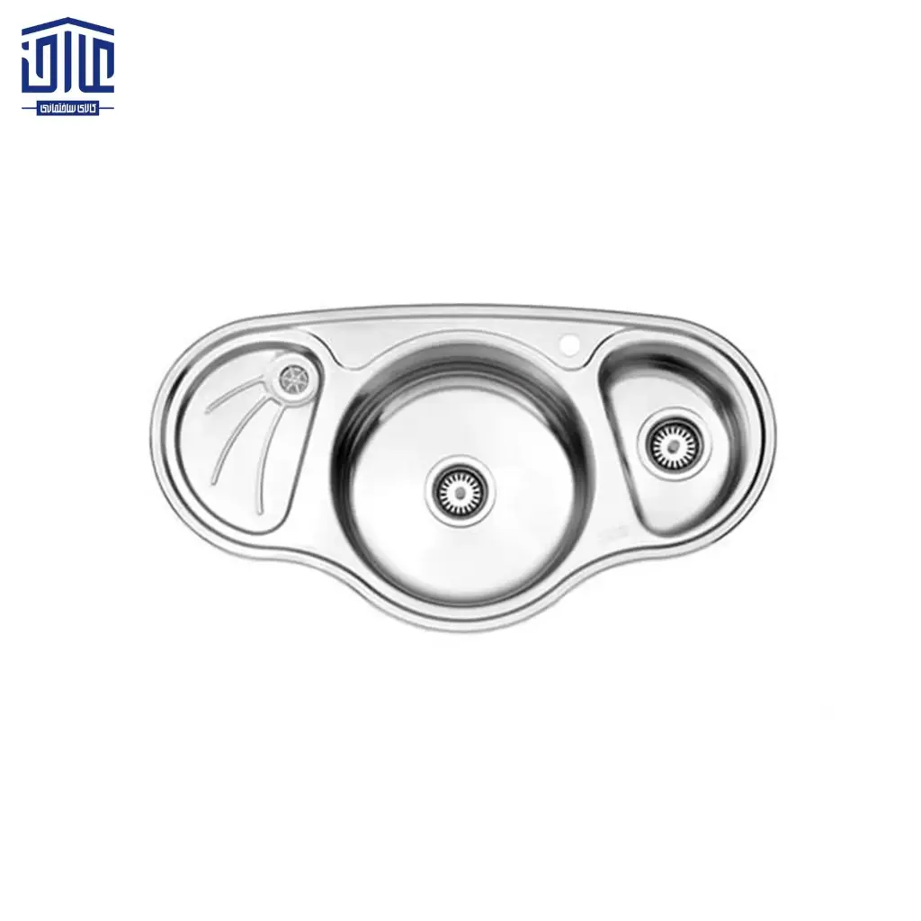 [249005039] سینک ظرفشویی توکار 51×754 استیل البرز (لگن راست)