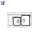 سینک ظرفشویی روکار 813x60 استیل البرز با جا مایع