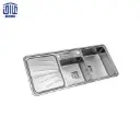 سینک ظرفشویی توکار 52×854 استیل البرز با جامایع
