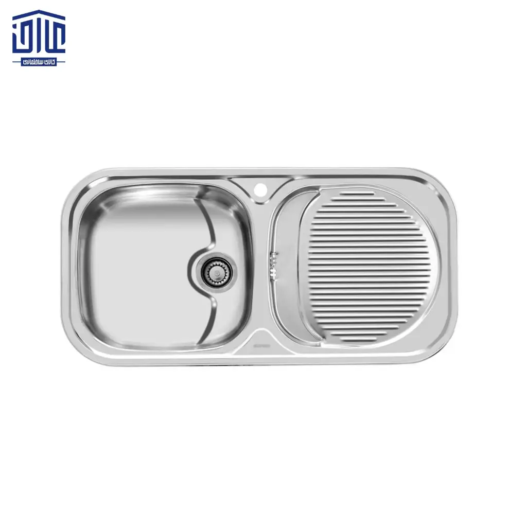 [262002023] سینک 100x50 توکار 109 اخوان (لگن راست)