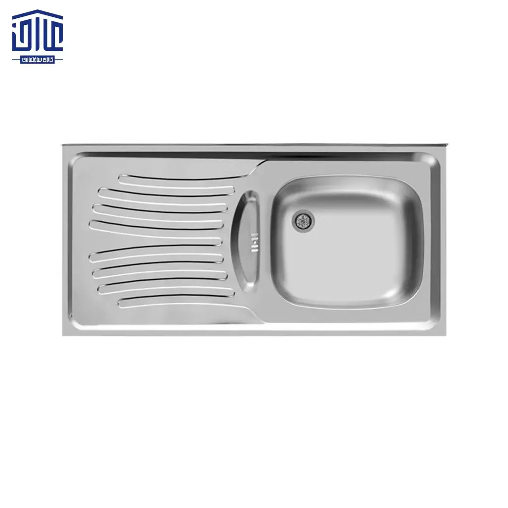 [262005021] سینک 100x50 روکار 123 اخوان (لگن راست)