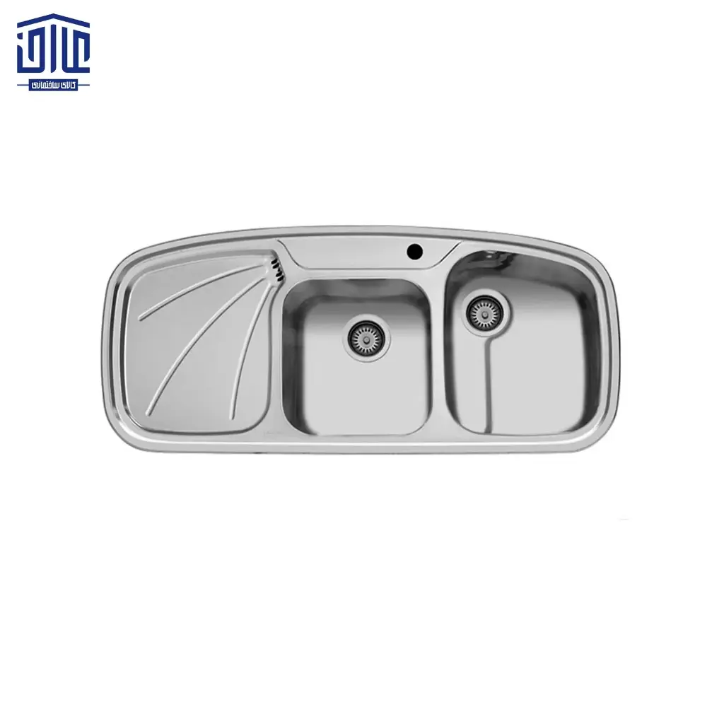 سینک 116x50 توکار 6 اخوان 