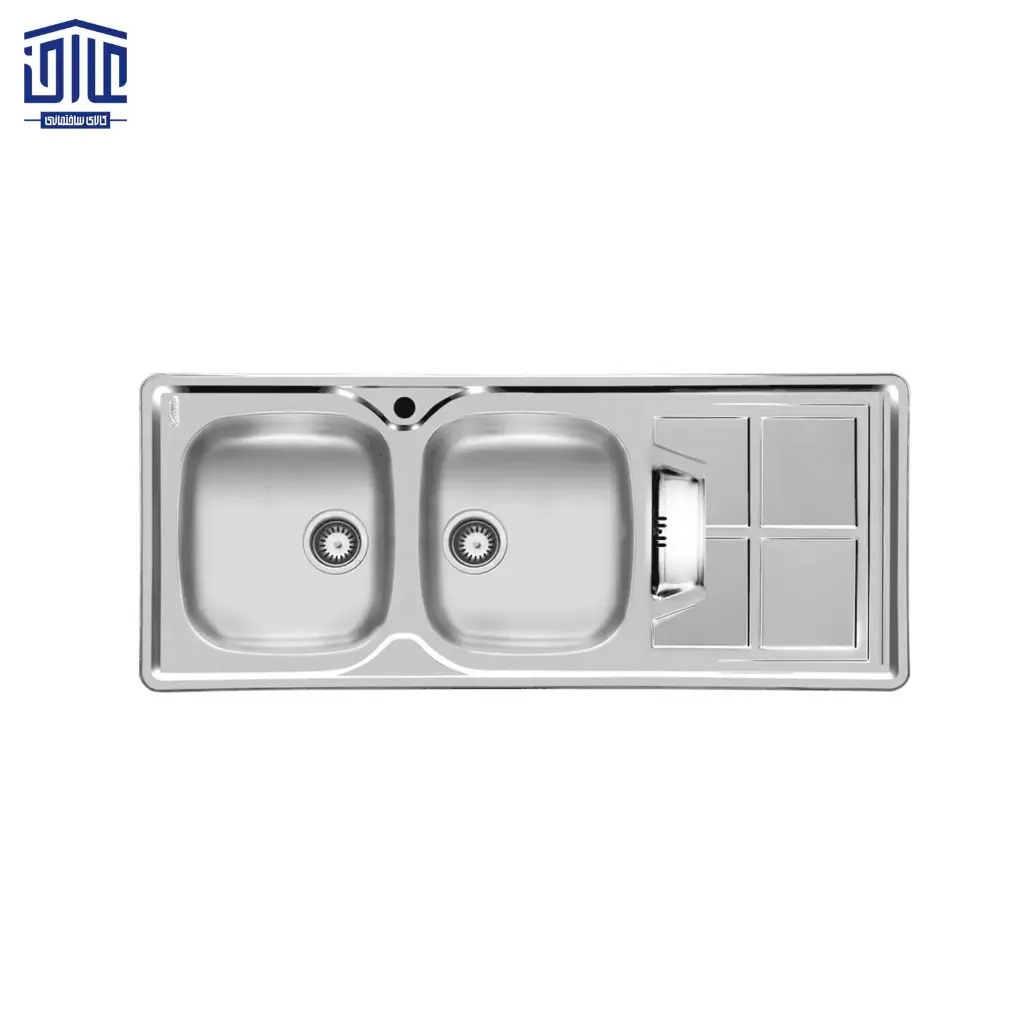 [262002067] سینک 120x50 توکار 161SP اخوان (لگن راست)