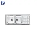 سینک 120x50 توکار 368 مایع دار اخوان