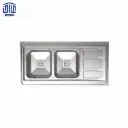 سینک دو لگنه کن استیل 9112s