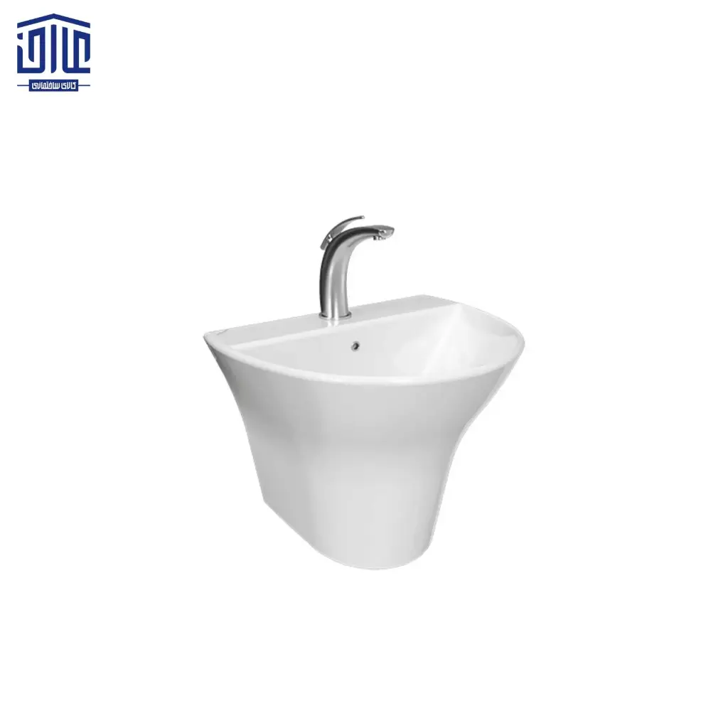 دستشویی نیم پایه کانسپت چینی کرد