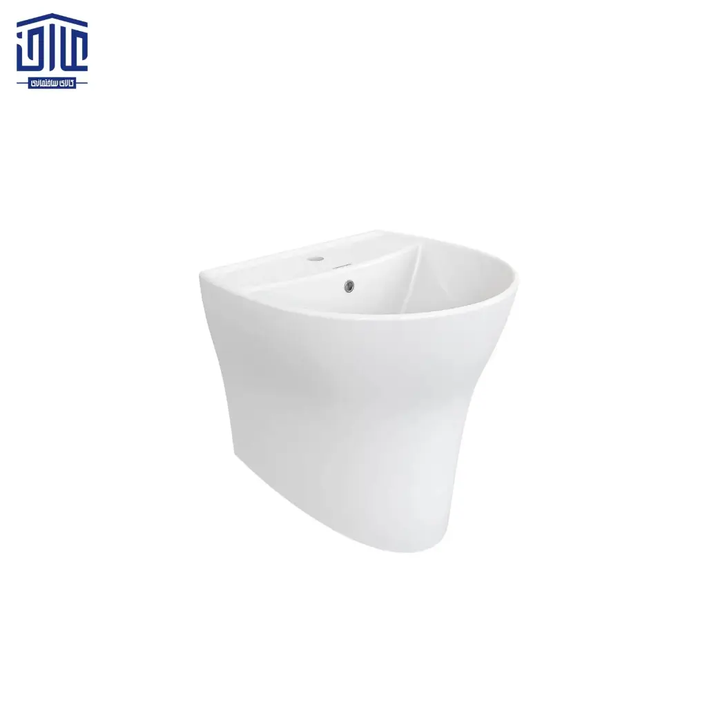 دستشویی نیم پایه والهنگ مدل ویکتوریا چینی کرد، درجه 2