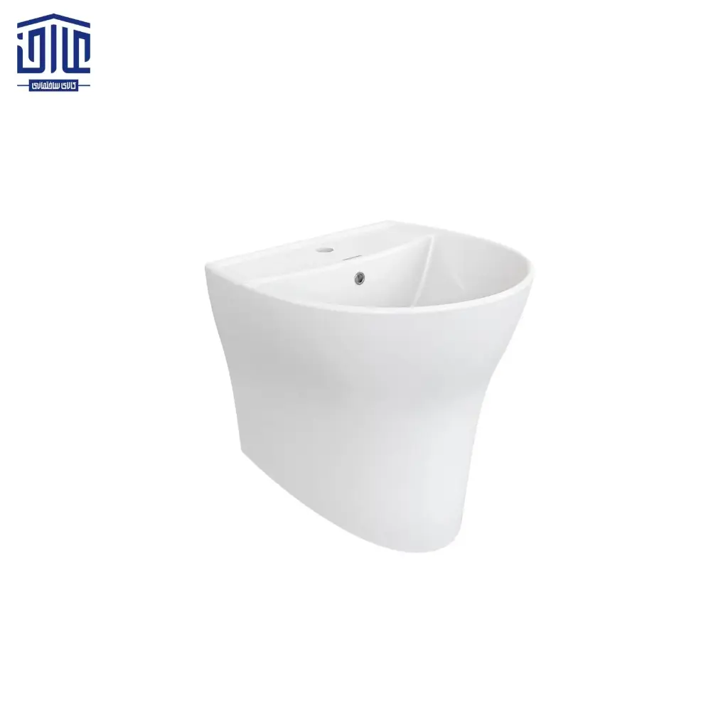 دستشویی نیم پایه مدل ویکتوریا چینی کرد