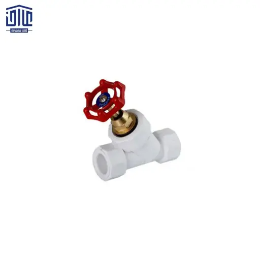 [861645181] 40513 شیر فلکه دو سر جوش 45 درجه آذین،سایز 25