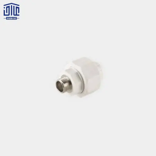 [855341905] مهره ماسوره 24531 تلفیقی مغزی فلزی آذین، سایز 1/2×20 سفید