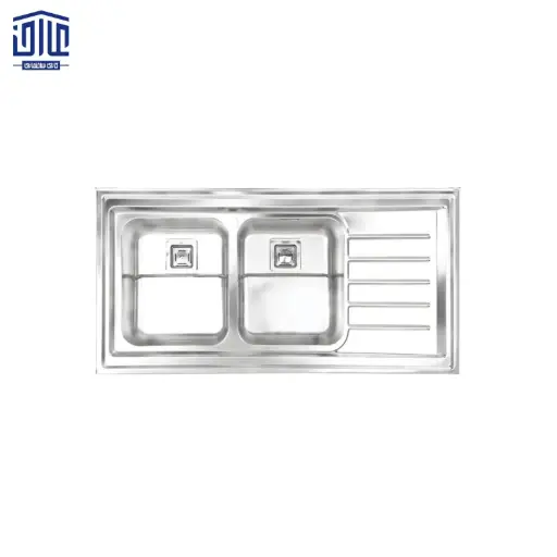 سینک دو لگنه روکار اخوان 60*120 کد 511