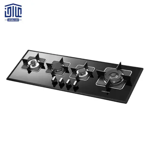 [249001004] اجاق گاز 4 شعله شیشه G4101 خطی البرز