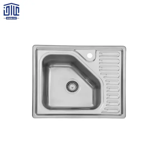 [249005005] سینک ظرفشویی توکار لگن وسط فانتزی 50×810 استیل البرز درجه 2