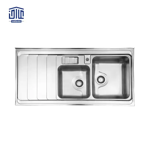 سینک ظرفشویی روکار 618x60  استیل البرز