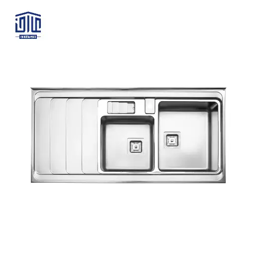 سینک ظرفشویی روکار 60×856 استیل البرز