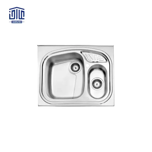 [249004035] سینک ظرفشویی روکار605x60 استیل البرز