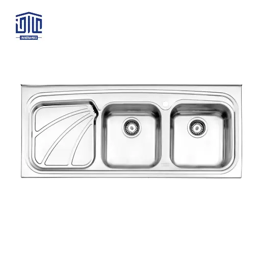 سینک ظرفشویی روکار612.50 استیل البرز