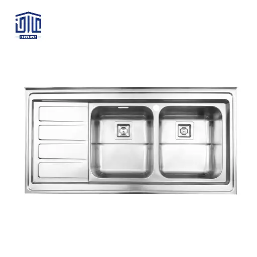 سینک ظرفشویی روکار764x60 استیل البرز